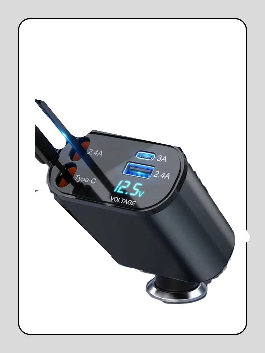 شاحن هاتف للسيارة يدعم الشخحن السريع